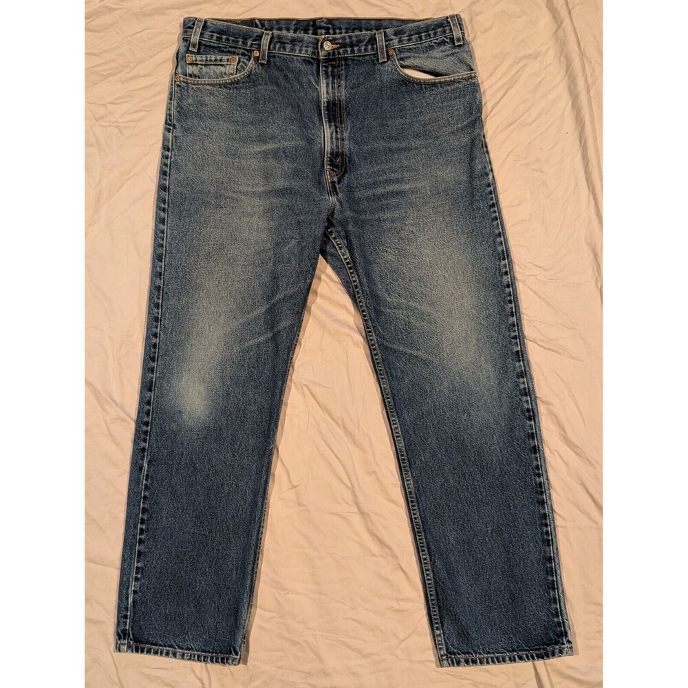 Vintage Levis 505 Jeans Mens 42x32 (40x32) Blue Denim Straight Leg Regular Fit